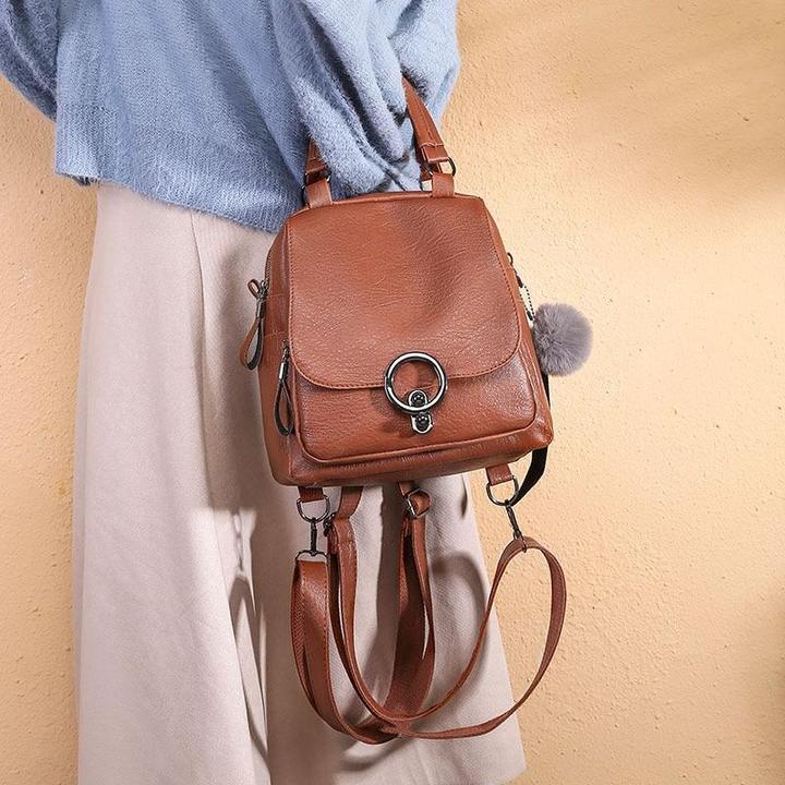 FadFashion? Soft Leather Casual Backpack