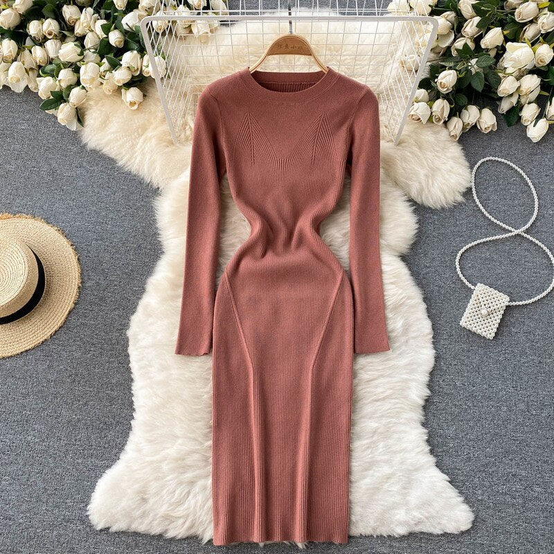 Tight Stretch knitted Dress For Women
