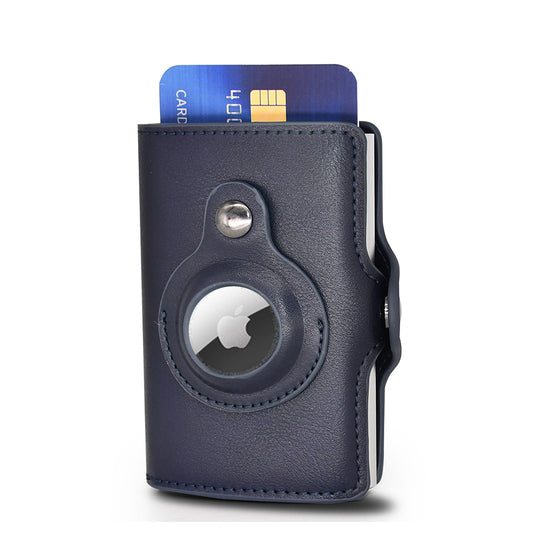 New Rfid Card Holder Men & Women Airtag Wallet Money Bag Leather
