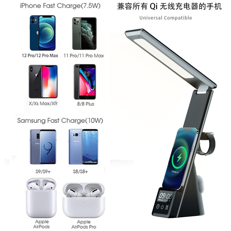 Multi-function Desk Lamp 3in1 Wireless Charger