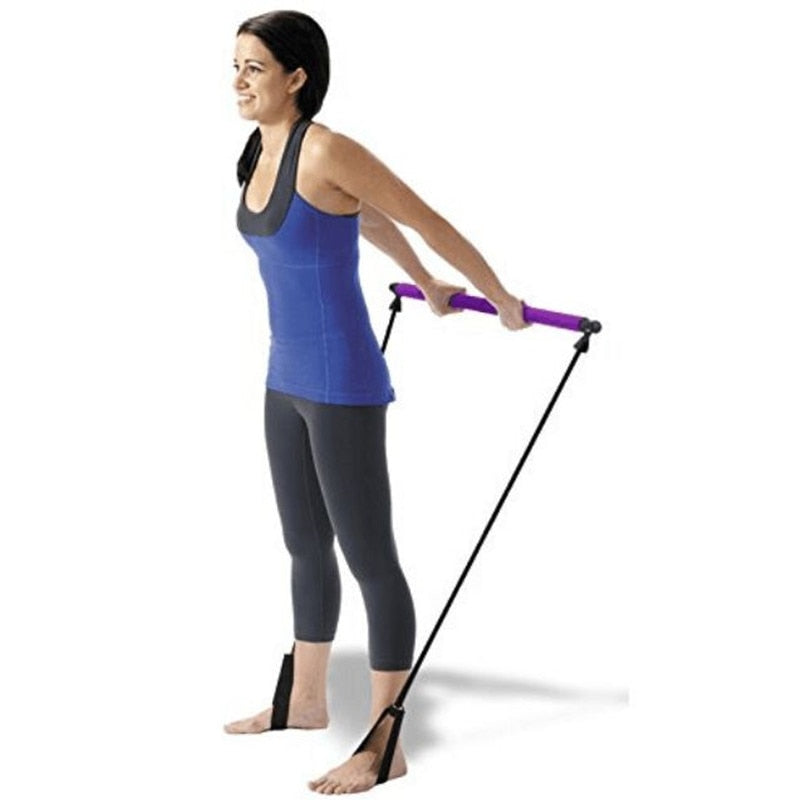 Yoga Spring Exerciser Gym Stick Elastic Rope