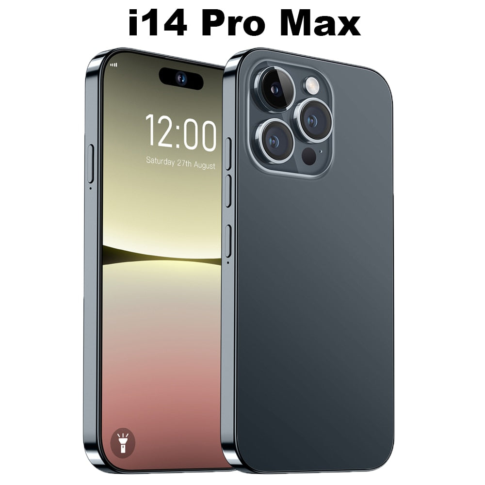 Brand New I14 Pro Max Smartphone 6.7 Inch Full Screen Face Id 16gb+1tb