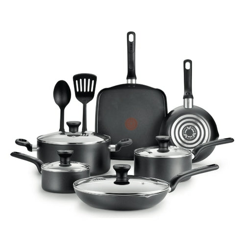T fal Easy Care 12 Piece Nonstick Cookware Set, Dishwasher Safe| |