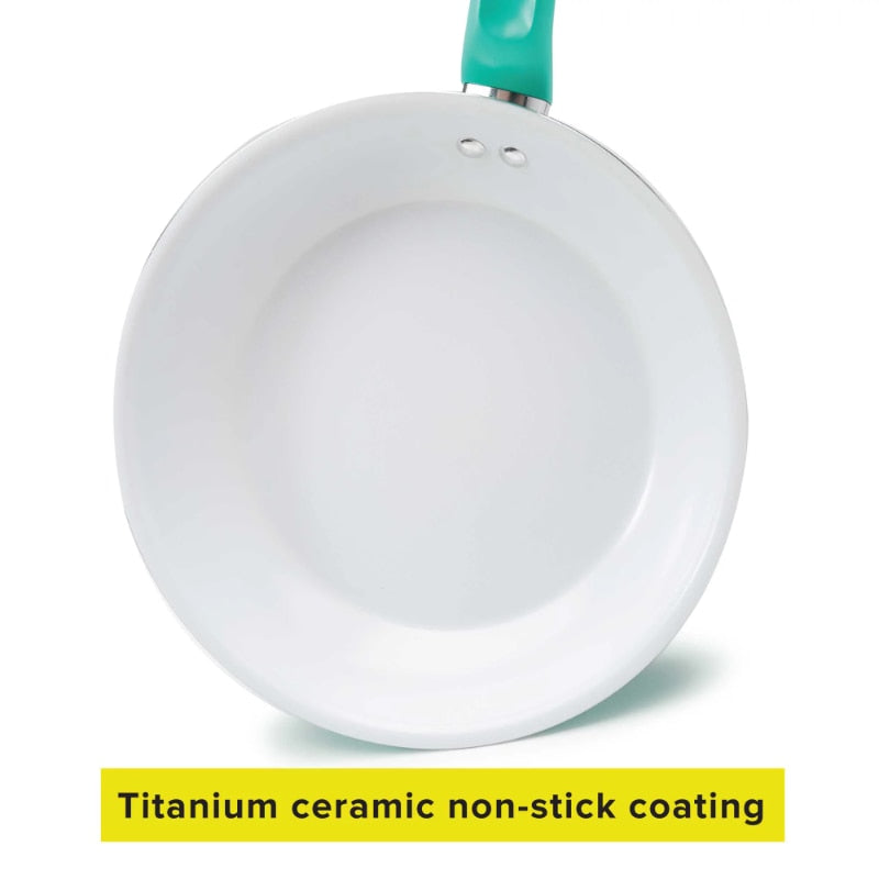 Tasty 16PCS Ceramic Titanium Reinforced Non Stick Cookware Set| |