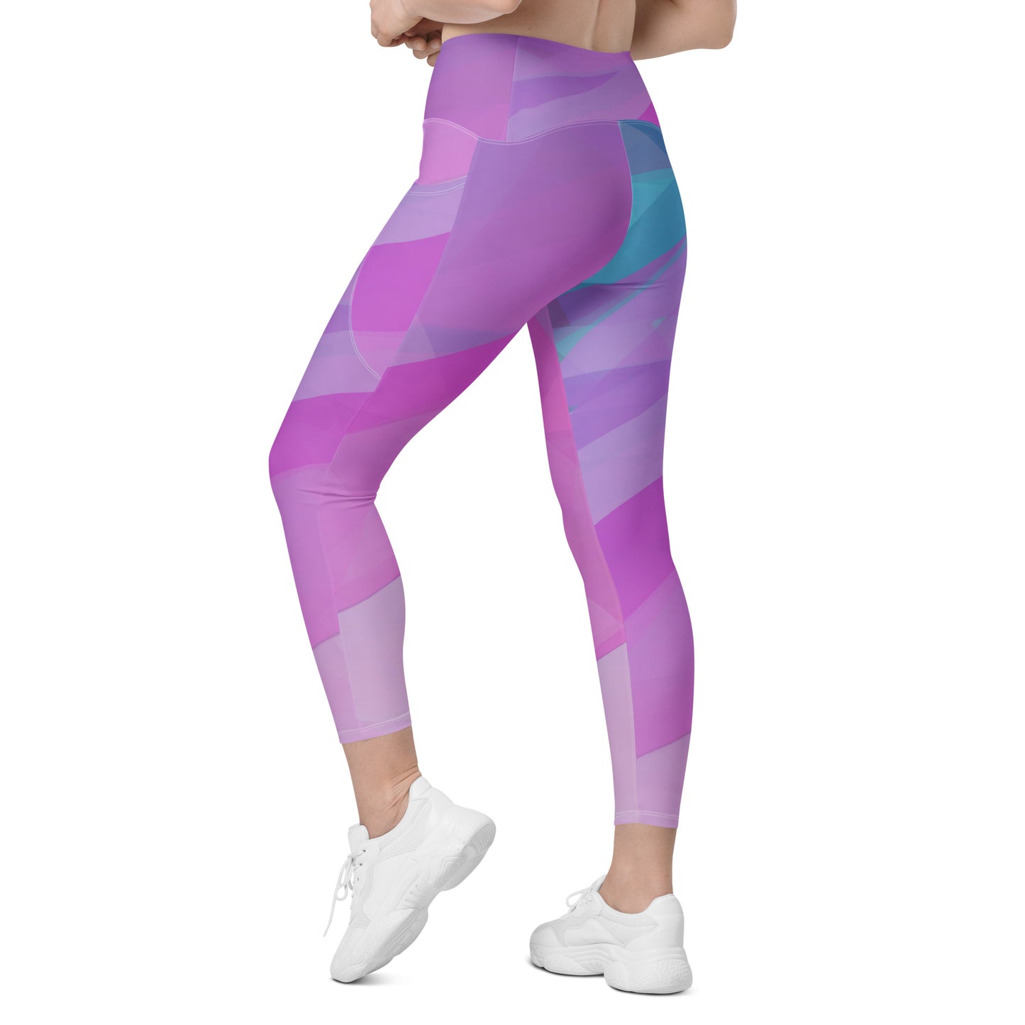Kaleidoscope Crossover Leggings with Pockets