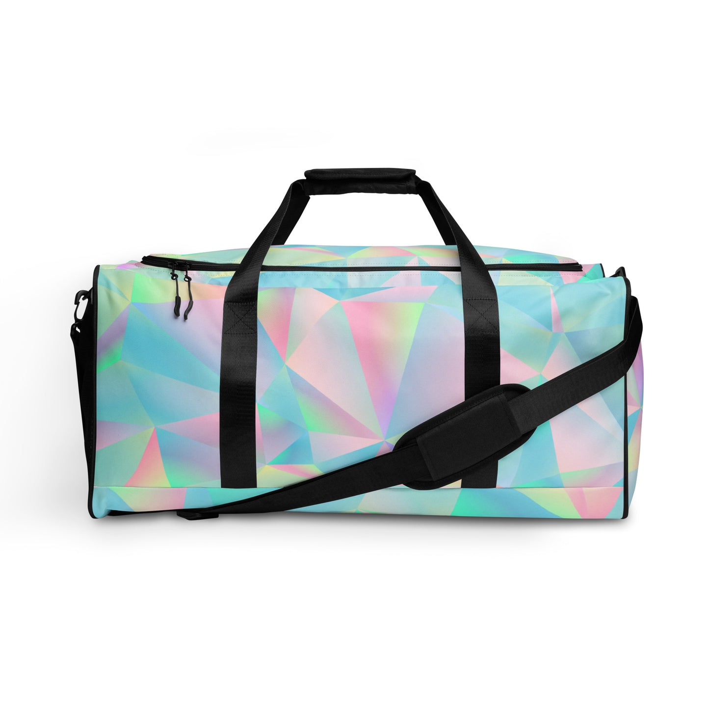 Neon Holographic Triangle Duffle bag
