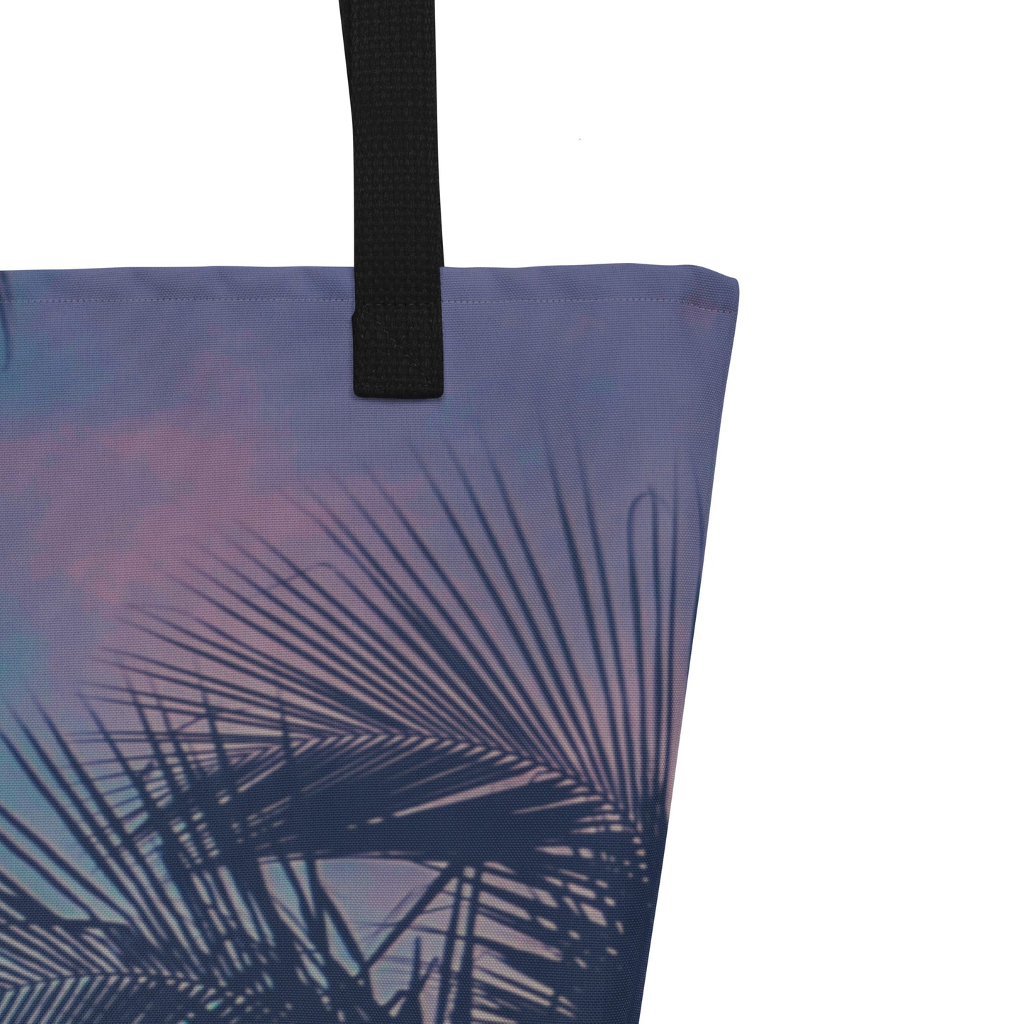 Tropical All-Over Print Large Tote Bag