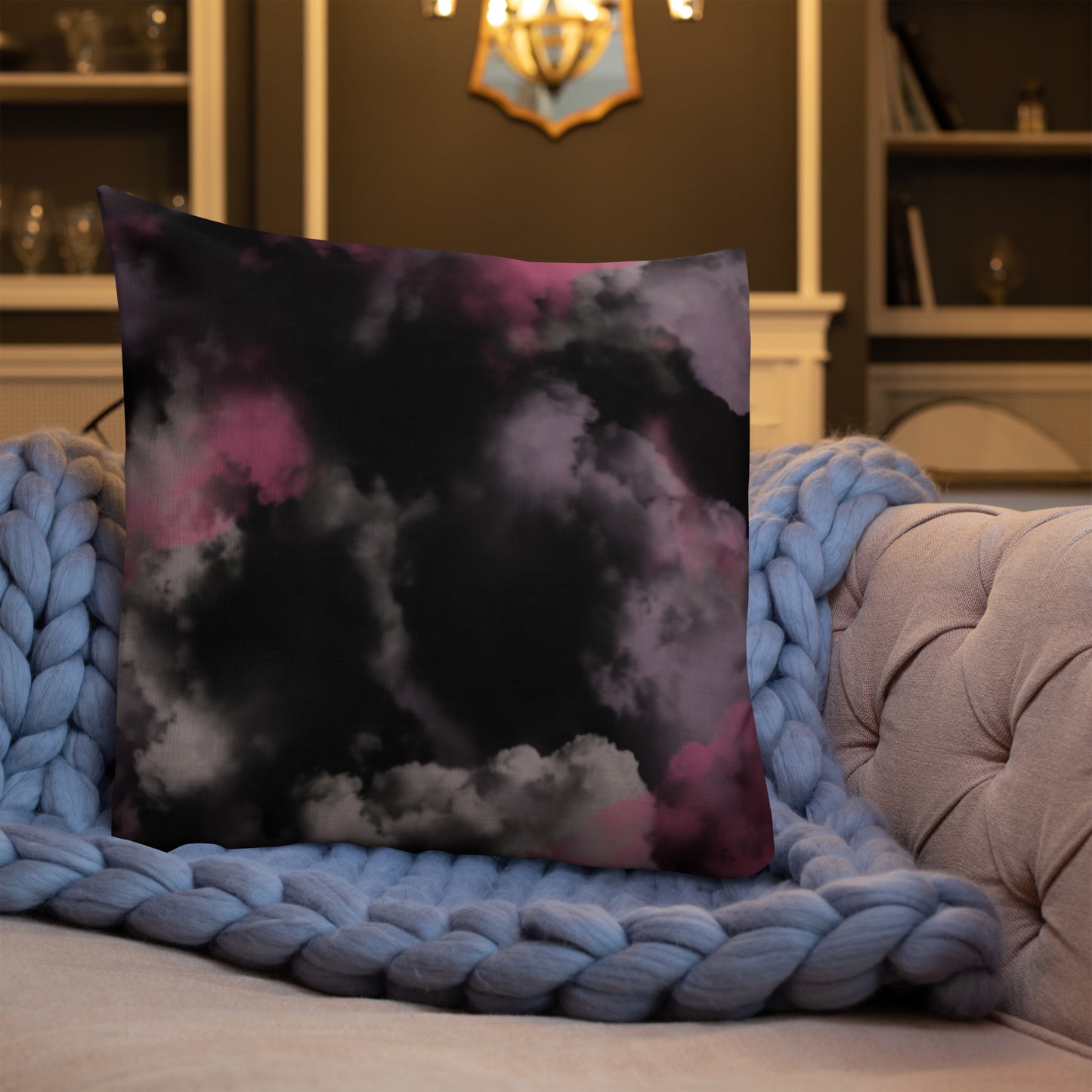 Pink & Mauve Cloud Premium Pillow