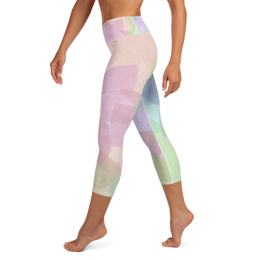 Color Burst Yoga Capri Leggings