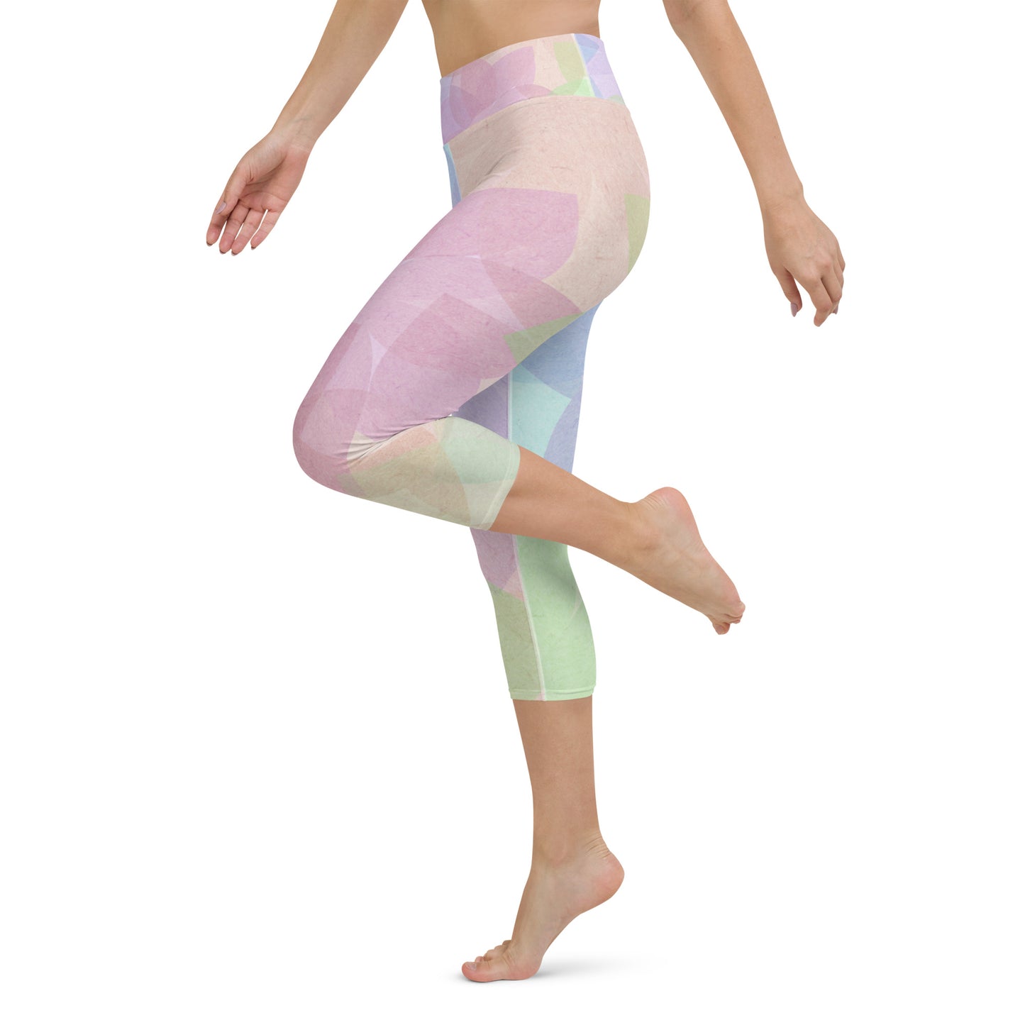 Color Burst Yoga Capri Leggings