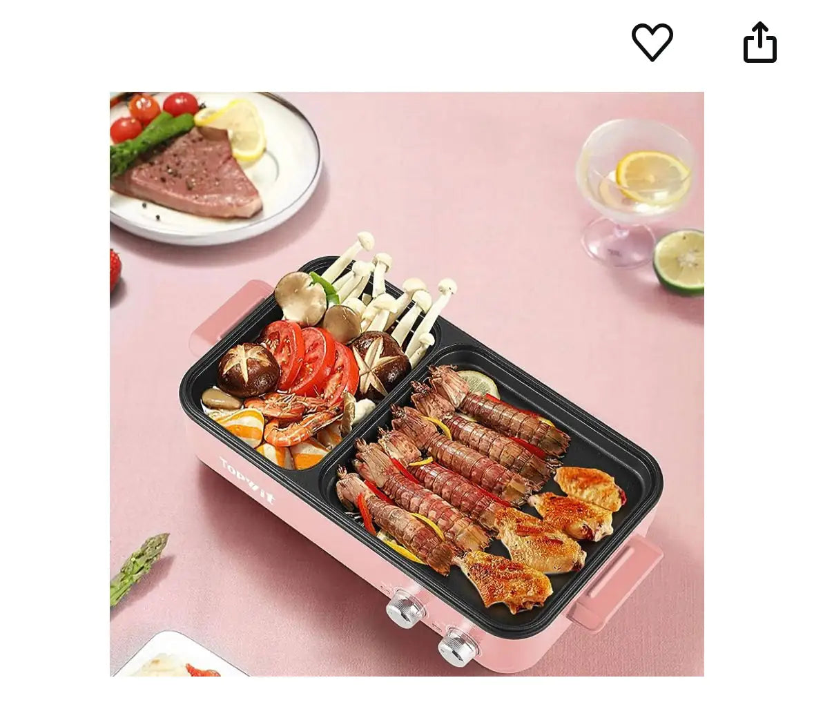 2-in-1 Hot Pot Electric with Grill