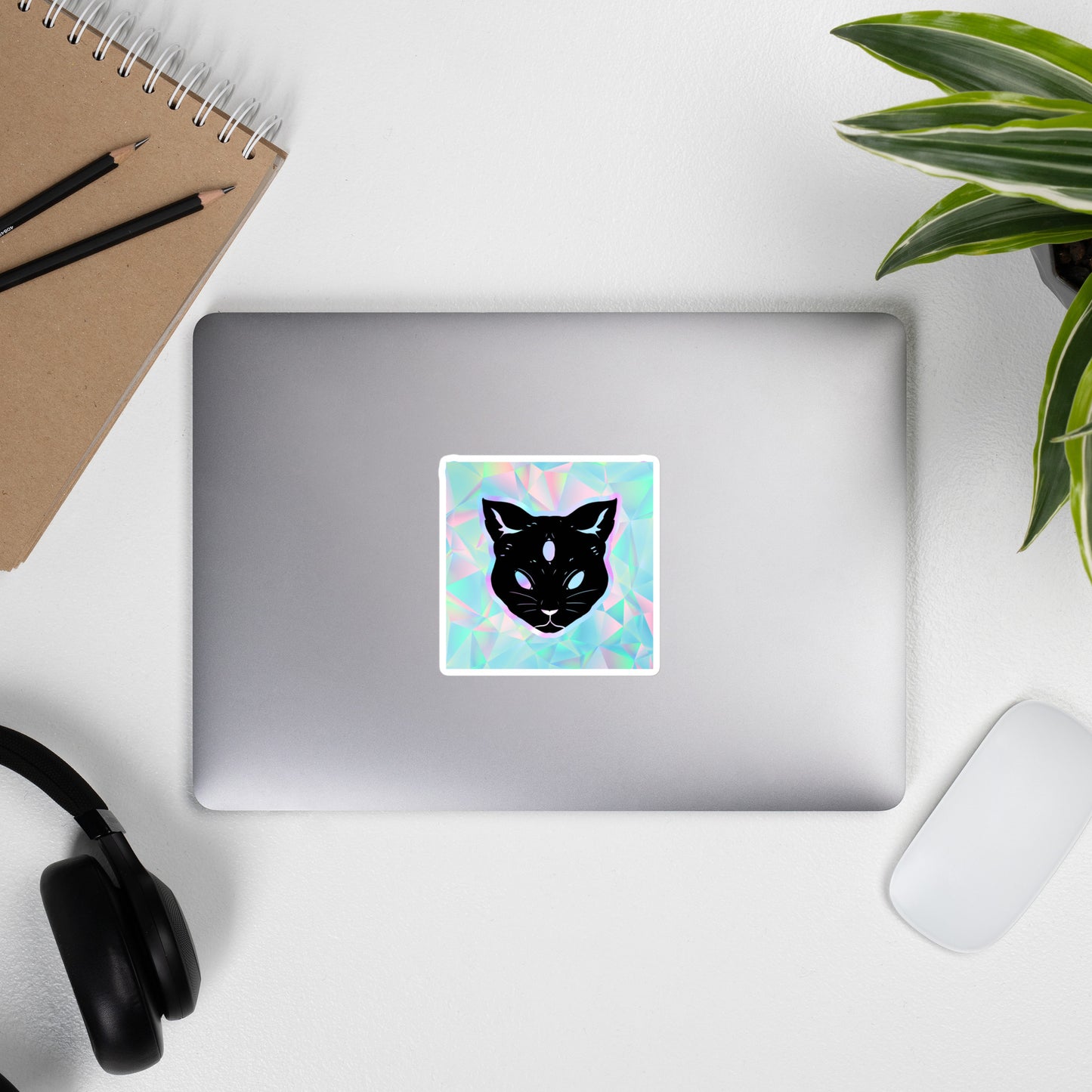 Third Eye Cat Bubble-free Stickers